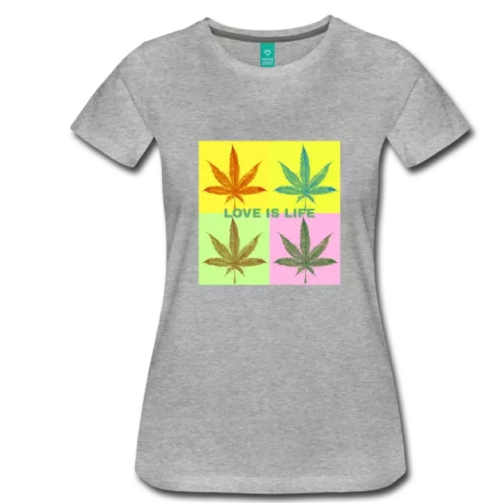 Love is life womens premium t-shirt